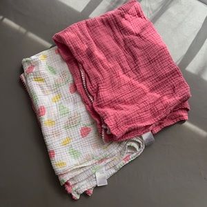 Chickpea brand Muslin swaddles 2 pack